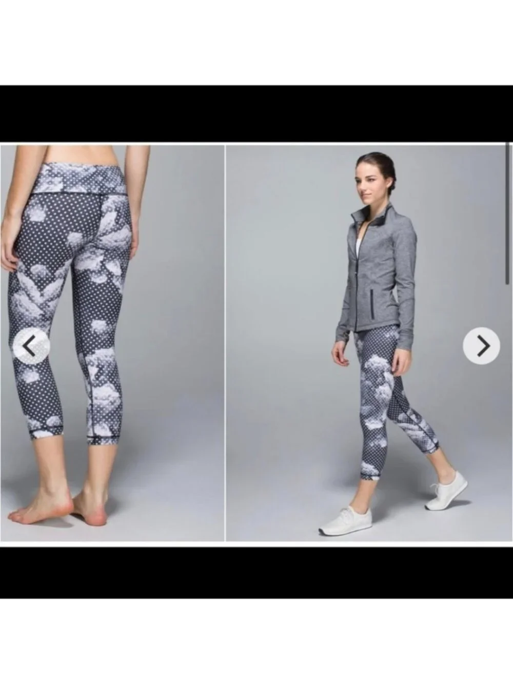 Lululemon Wunder Under Crop II *Full-On Luon Dottie Dream Rose Neutral Blush Bl